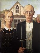 Grant Wood America-s Gothic oil on canvas